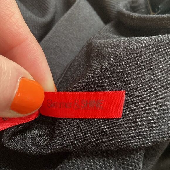 SPANX Black Slimmer & Shine Open Bust Bodysuit Shapewear Size Medium - Picture 6 of 7